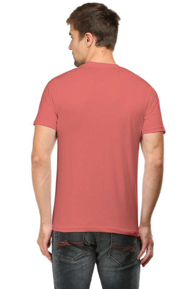 Male Round Neck Half Sleeve Classic Black Cofee Tshirt